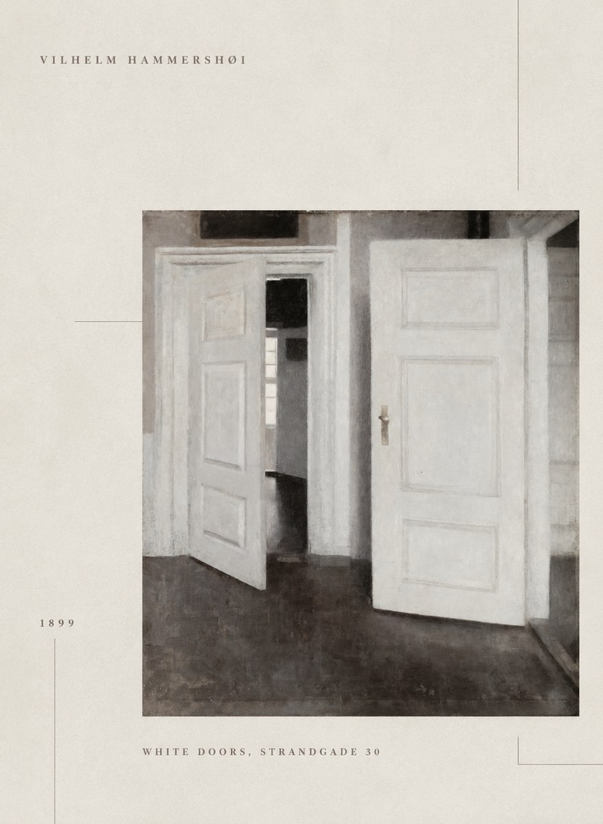 Vilhelm Hammershøi White Doors, Strandgade 30 No6 - Poszter
