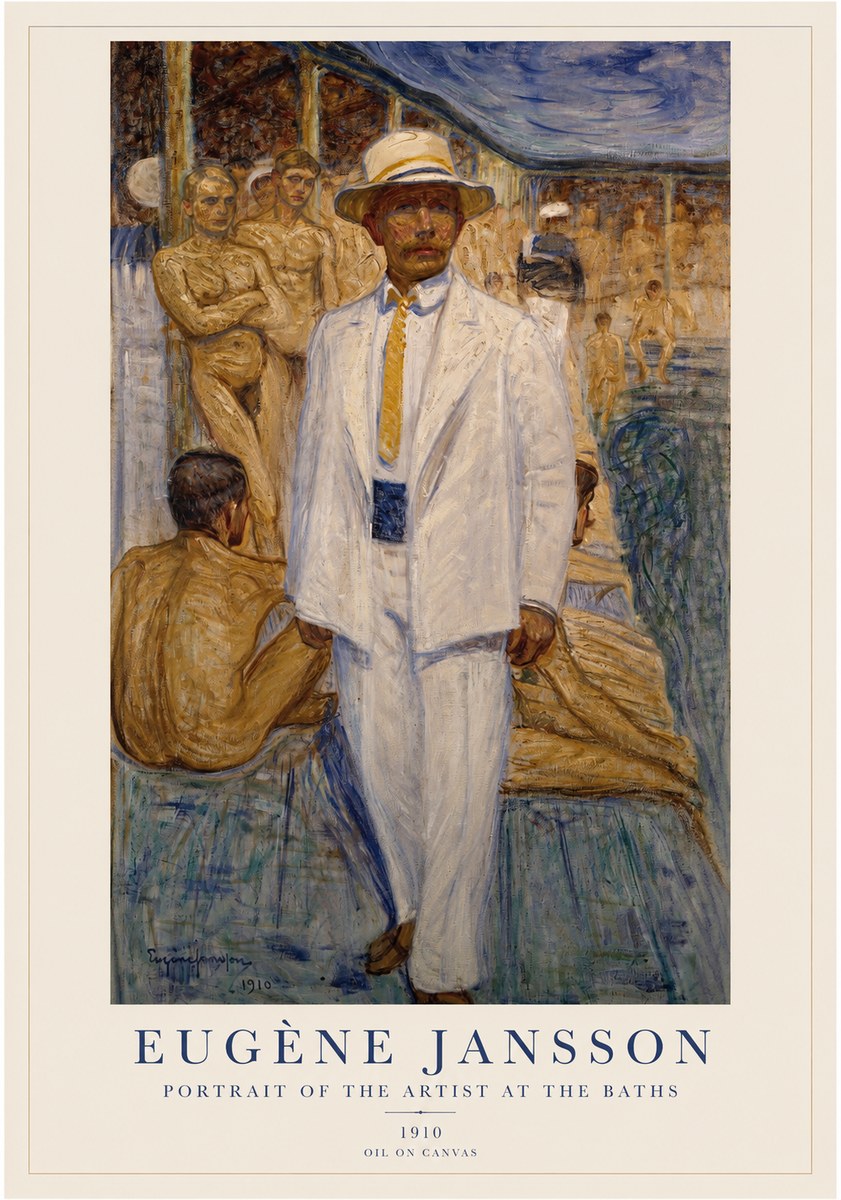 Eugène Jansson Portrait of the Artist at the Baths No1 - Poszter