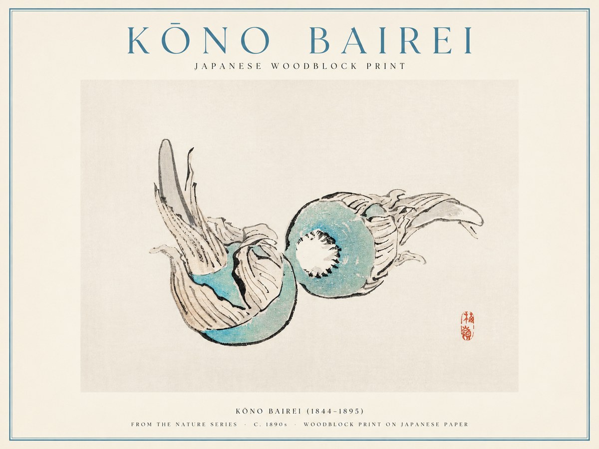 Kōno Bairei Abstract Botanical Forms No1 - Poszter