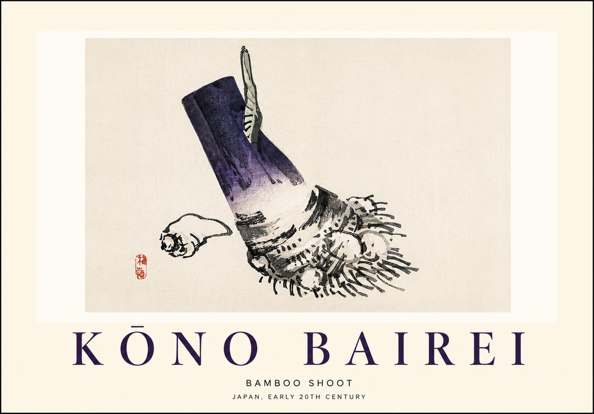 Kōno Bairei Bamboo Shoot No1 - Poszter