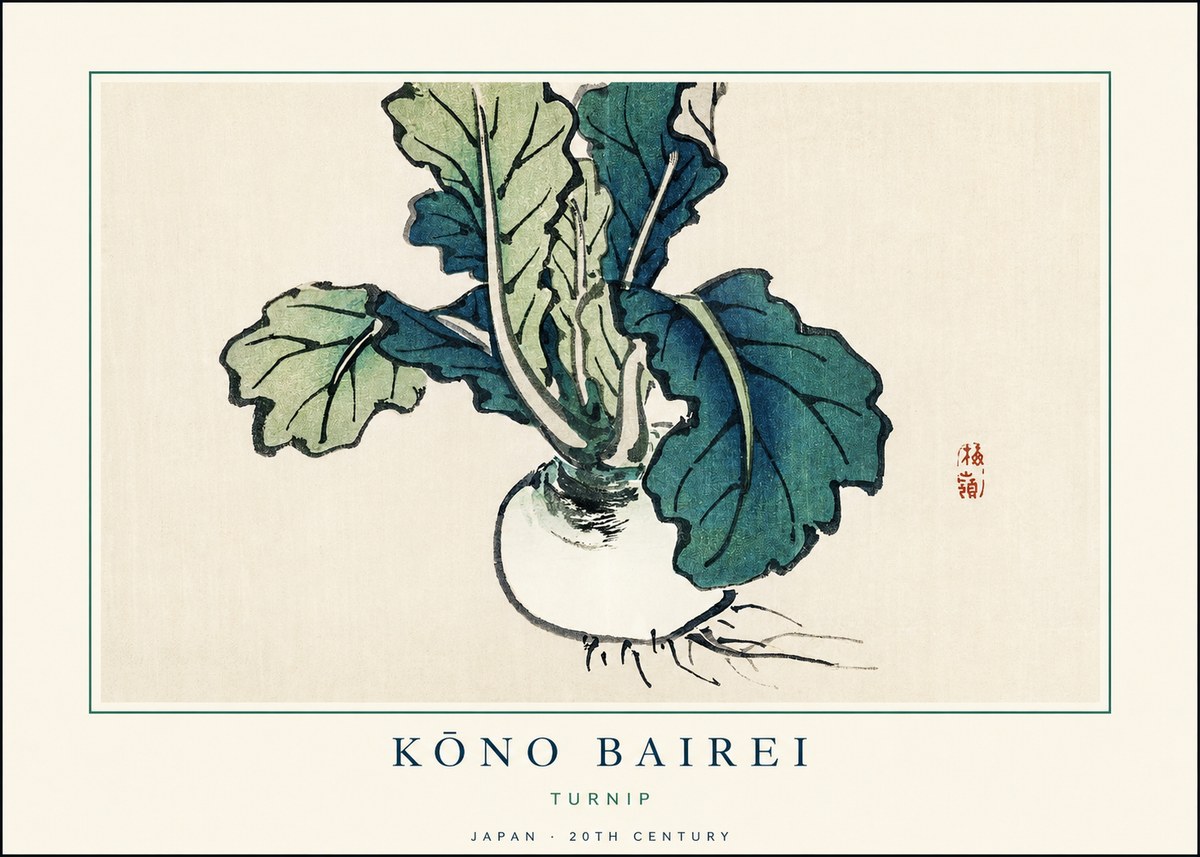 Kōno Bairei Turnip No1 - Poszter