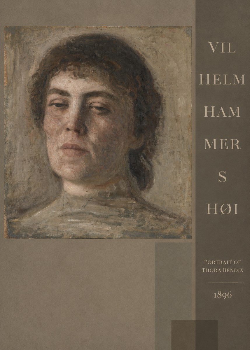 Vilhelm Hammershøi Portrait of Thora Bendix No5 - Poszter