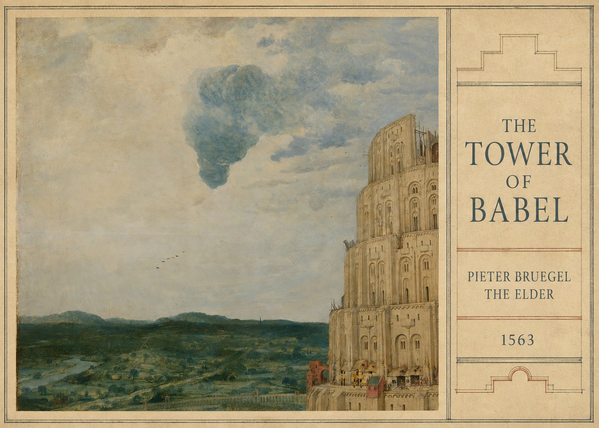 Pieter Bruegel The Tower of Babel VIII No3 - Poszter