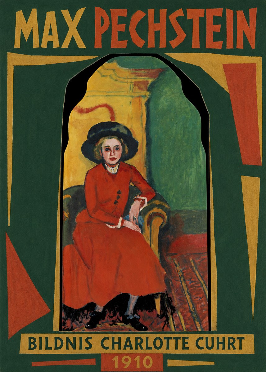 Max Pechstein Bildnis Charlotte Cuhrt No1 - Poszter