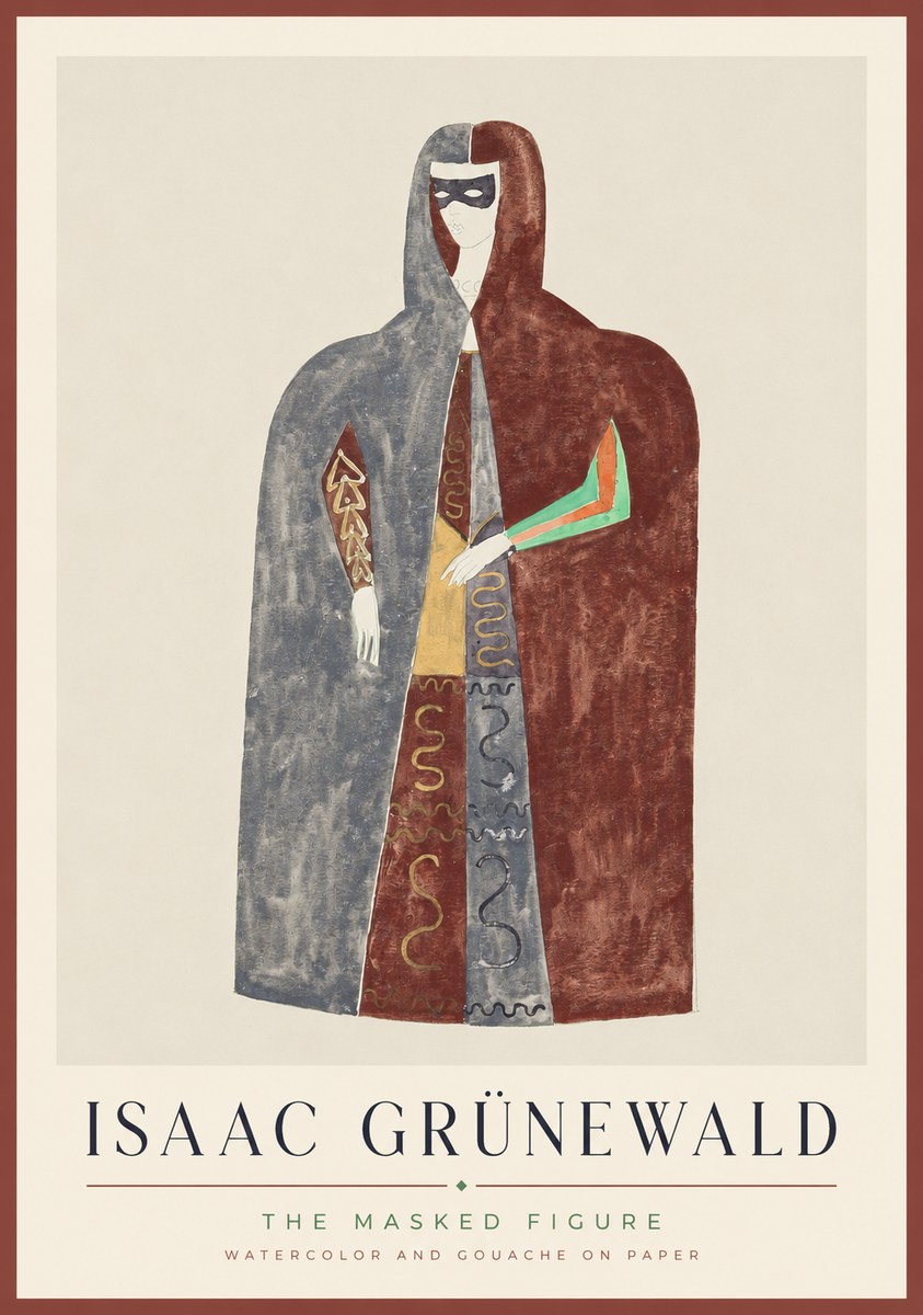 Isaac Grünewald The Masked Figure No1 - Poszter