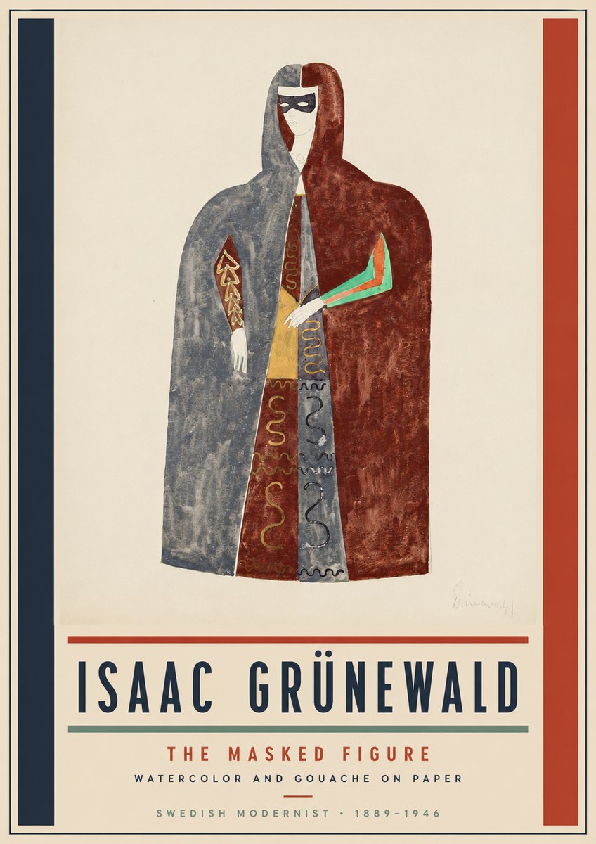 Isaac Grünewald The Masked Figure No5 - Poszter