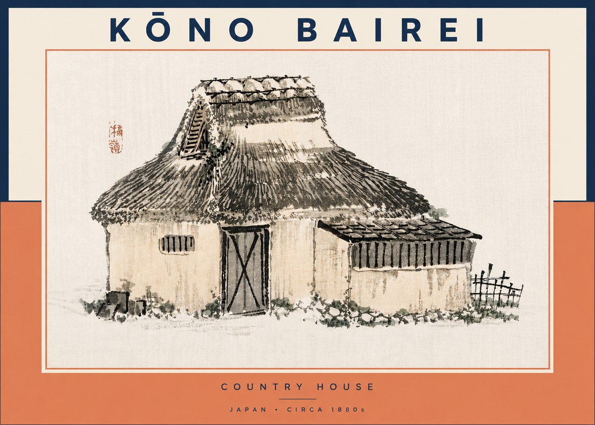Kōno Bairei Country House No3 - Poszter