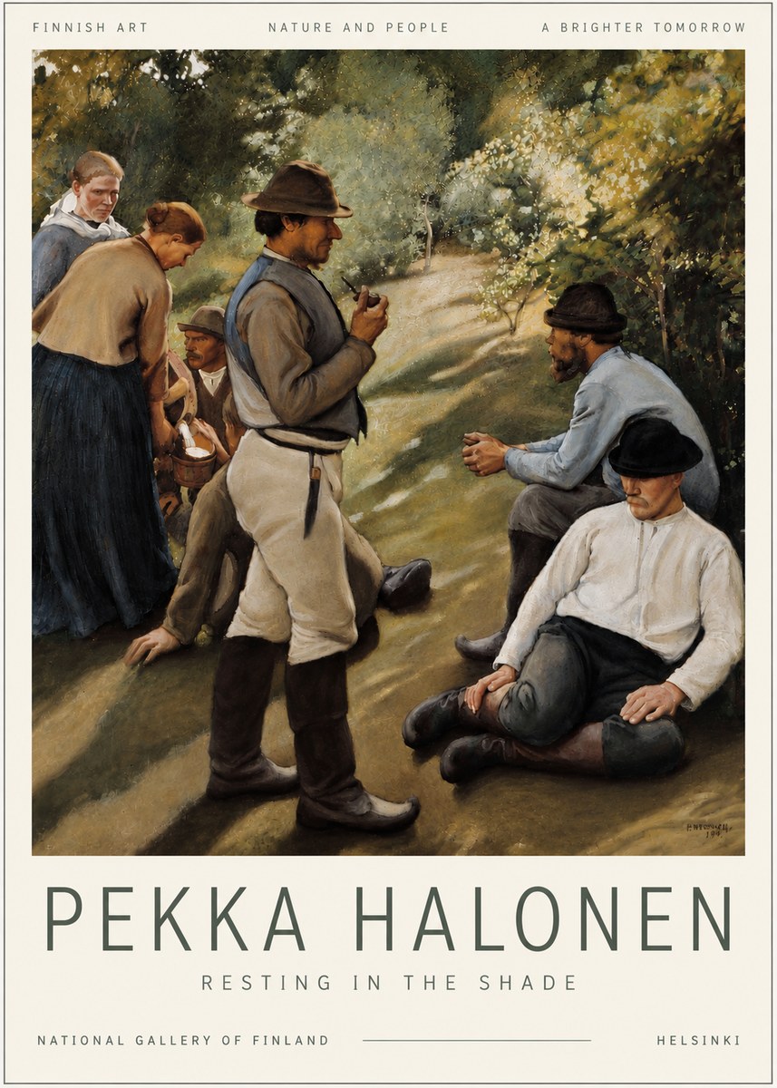 Pekka Halonen Resting in the Shade No6 - Poszter