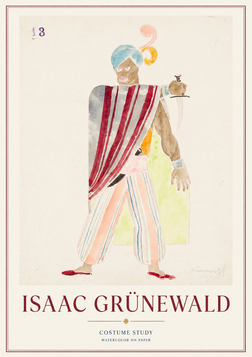 Isaac Grünewald Costume Study III No1 - Poszter