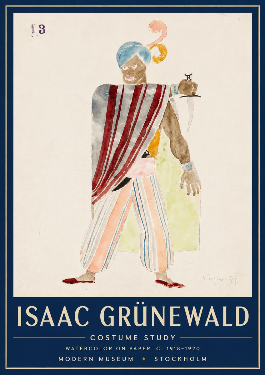 Isaac Grünewald Costume Study III No4 - Poszter