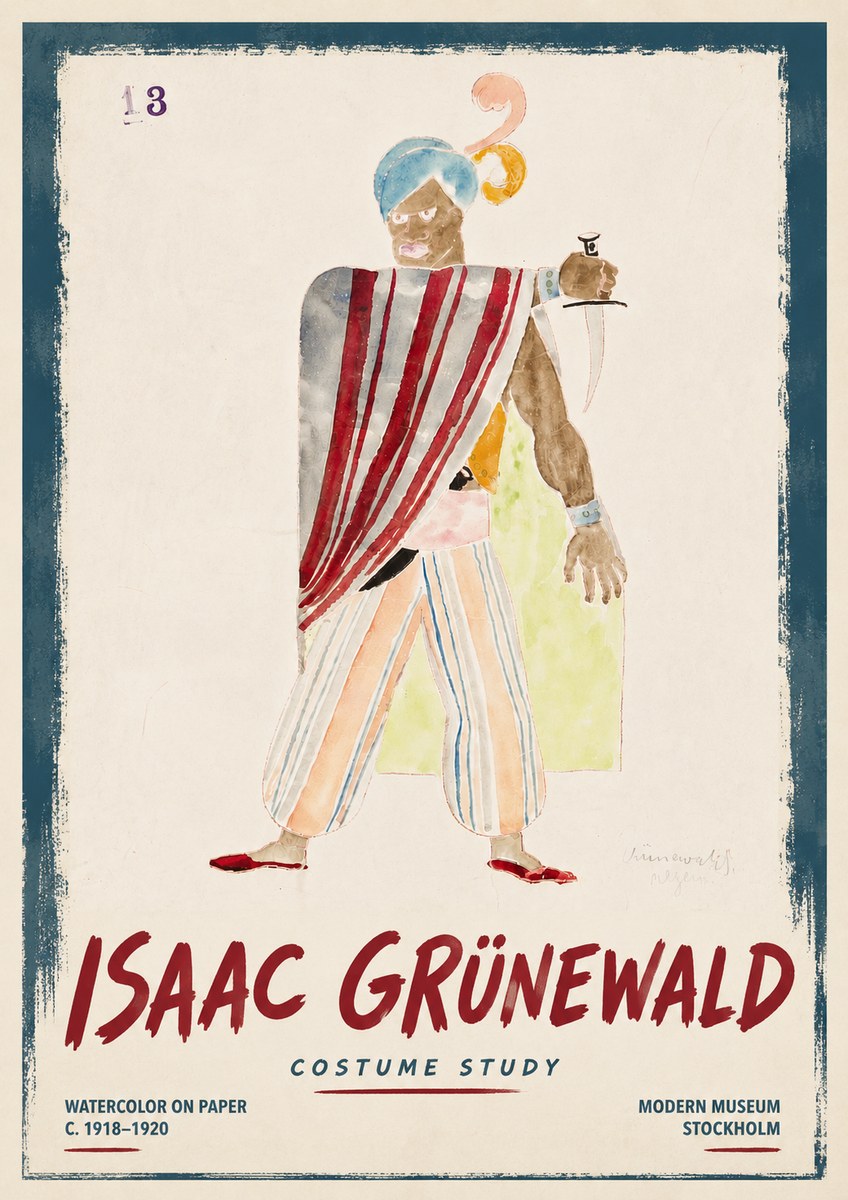 Isaac Grünewald Costume Study III No6 - Poszter