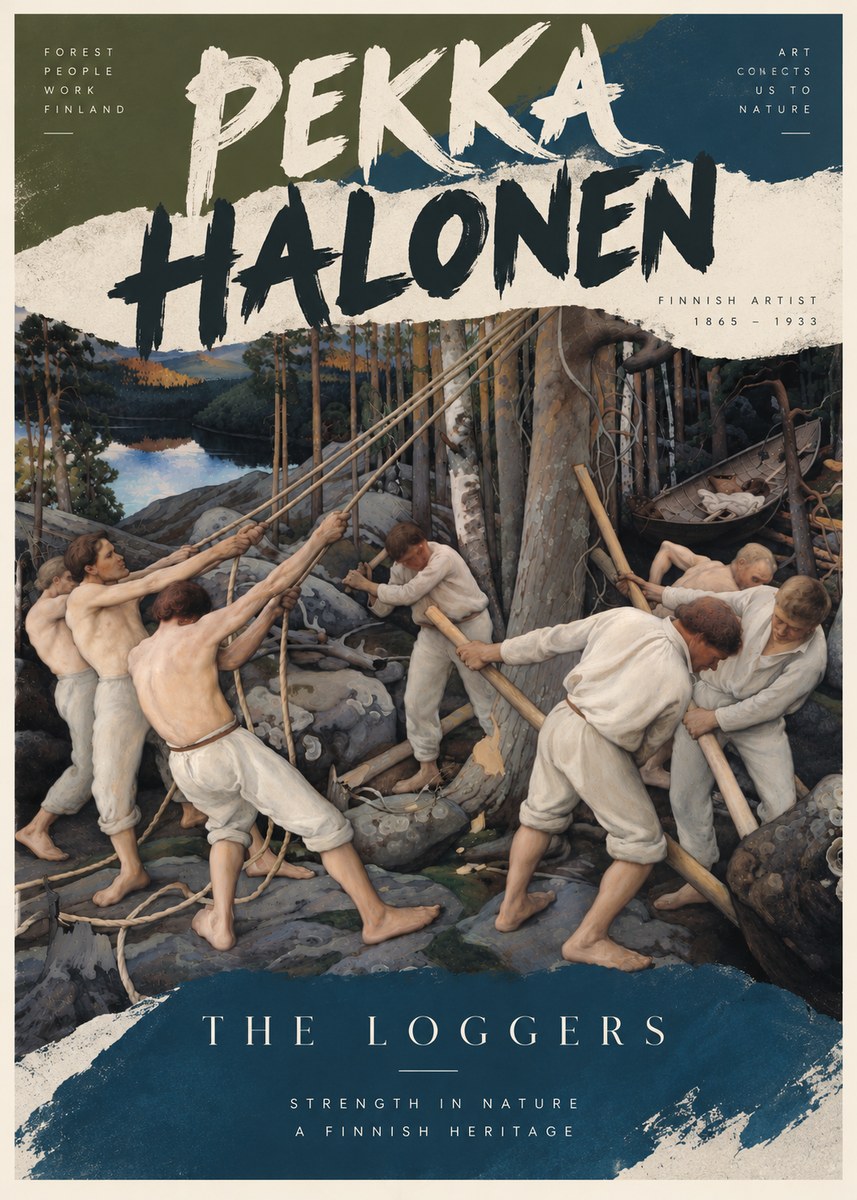 Pekka Halonen The Loggers No6 - Poszter