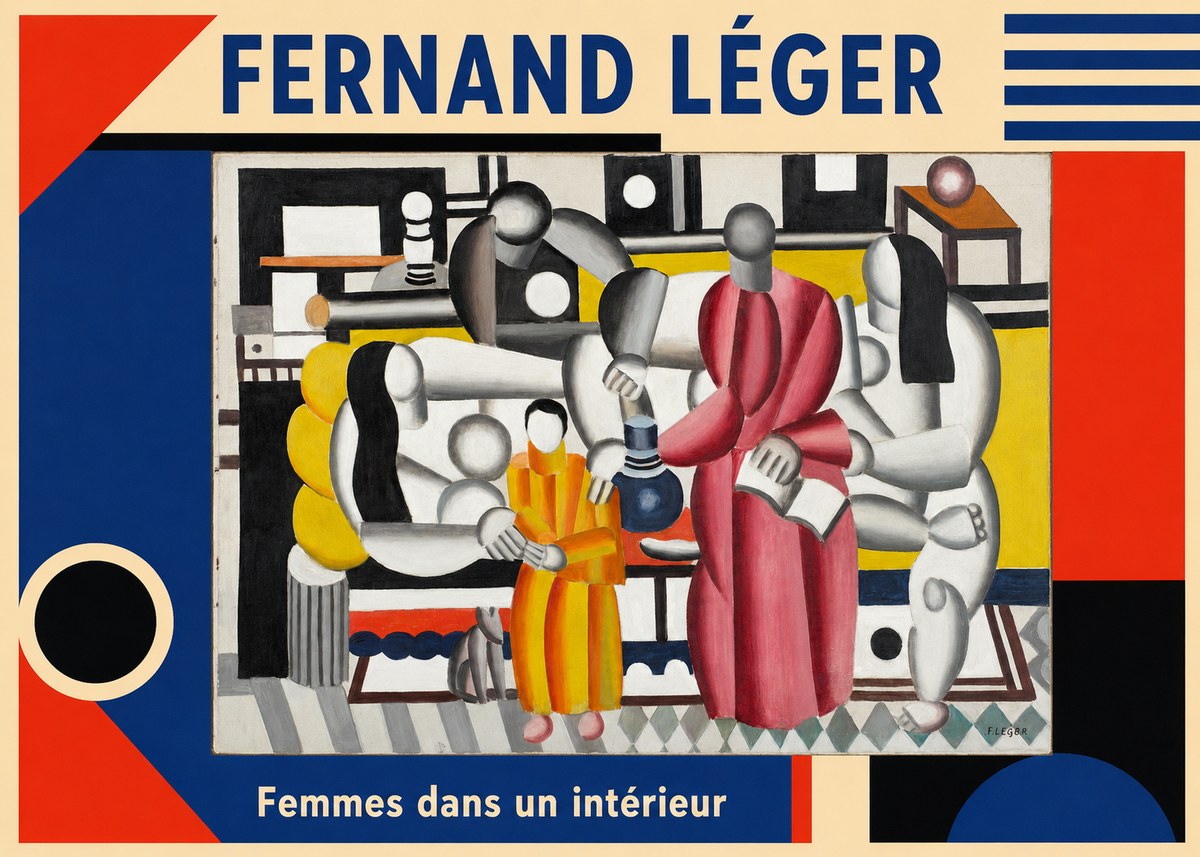 Fernand Léger Composition with Figures No3 - Poszter