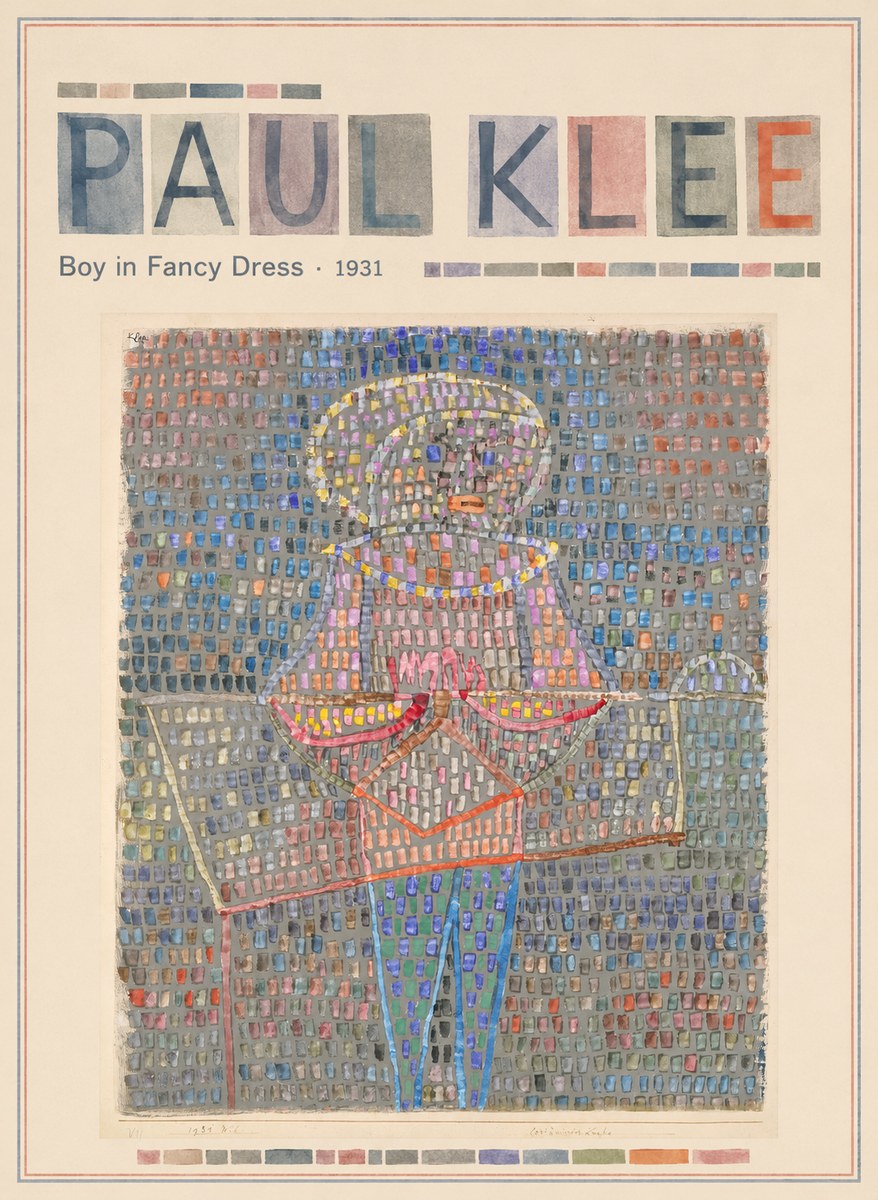Paul Klee Boy in Fancy Dress No3 - Poszter