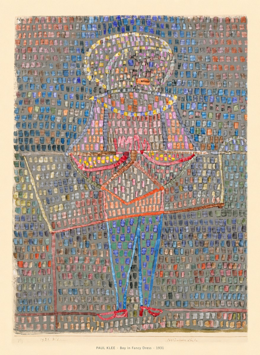 Paul Klee Boy in Fancy Dress No6 - Poszter