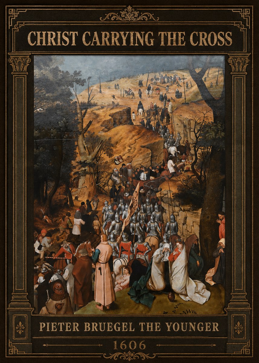 Pieter Bruegel Christ Carrying the Cross I No2 - Poszter