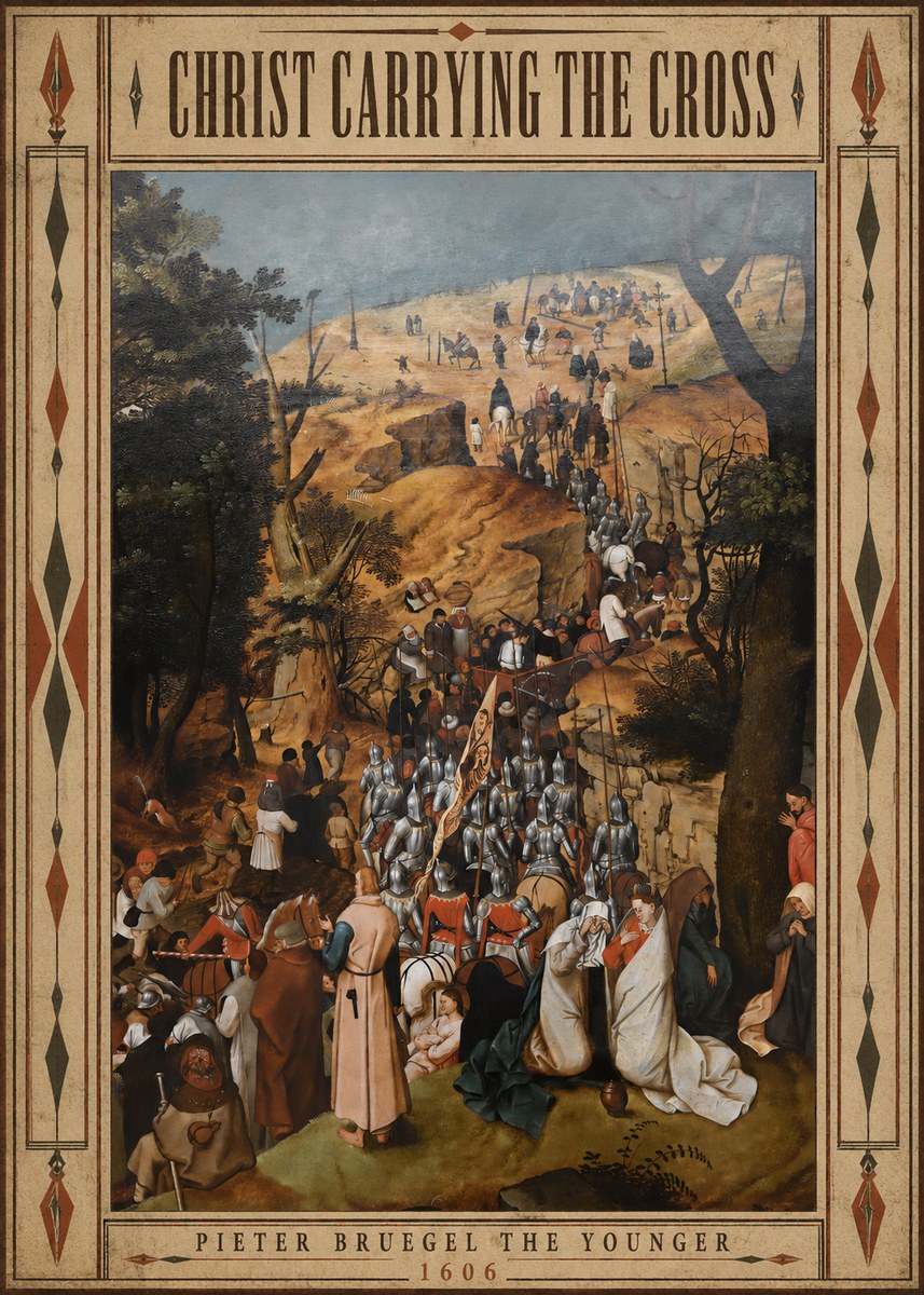 Pieter Bruegel Christ Carrying the Cross I No5 - Poszter