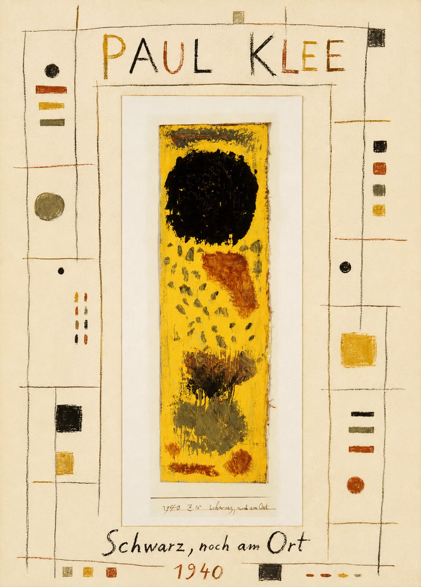 Paul Klee Schwarz, Noch Am Ort No4 - Poszter