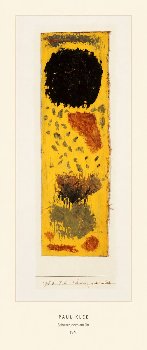 Paul Klee Schwarz, Noch Am Ort No5 - Poszter