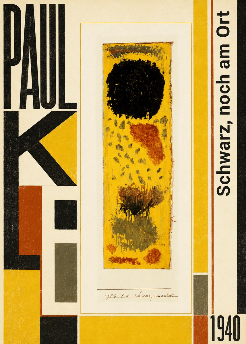 Paul Klee Schwarz, Noch Am Ort No6 - Poszter