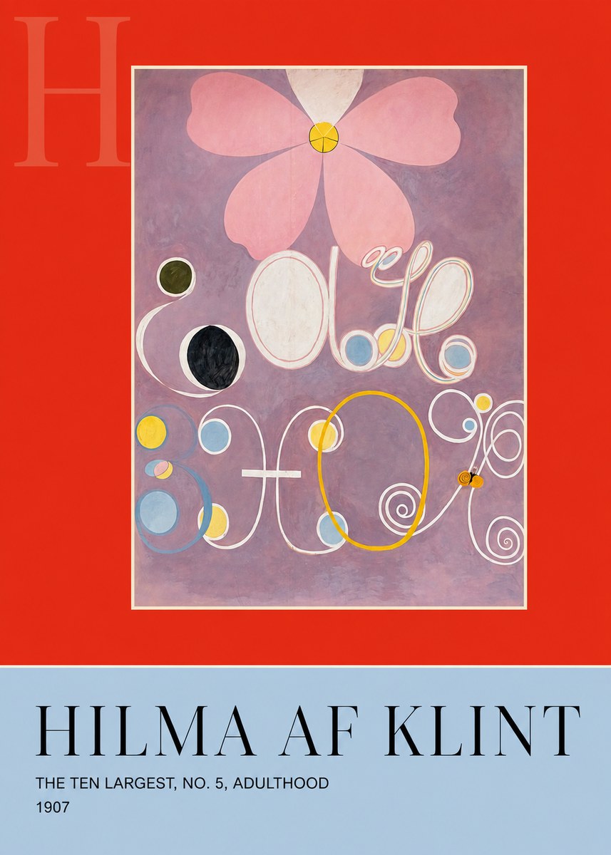 Hilma af Klint The Ten Largest, No. 5, Adulthood No6 - Poszter