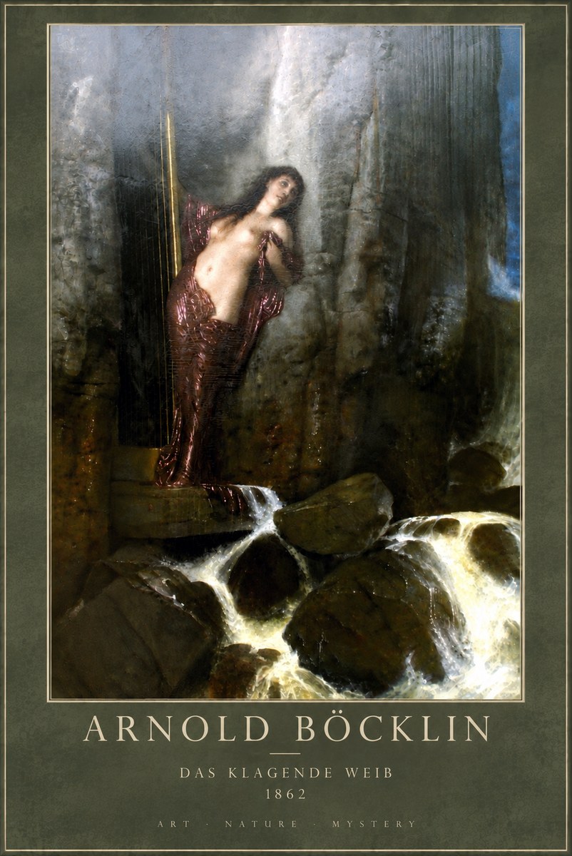 Arnold Böcklin Das Klagende Weib No5 - Poszter