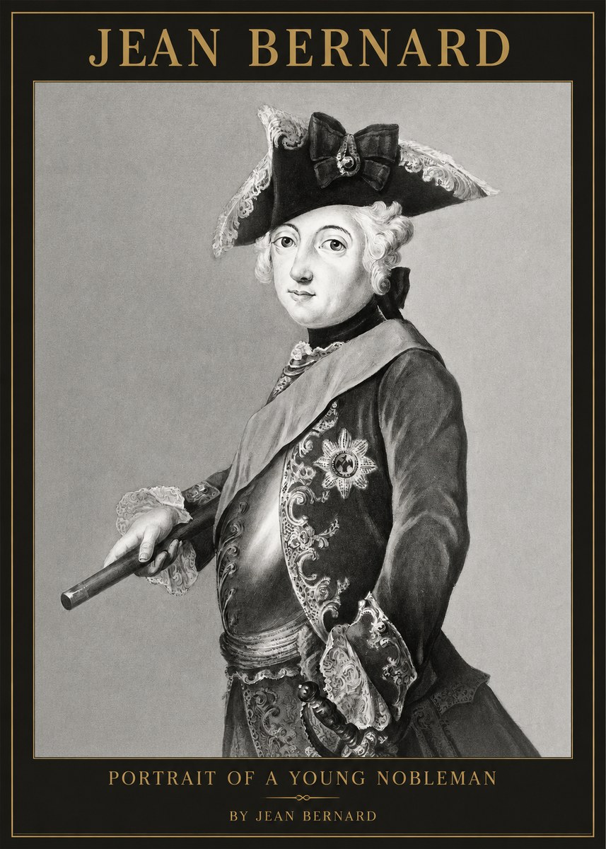 Jean Bernard Portrait of a Young Nobleman No1 - Poszter