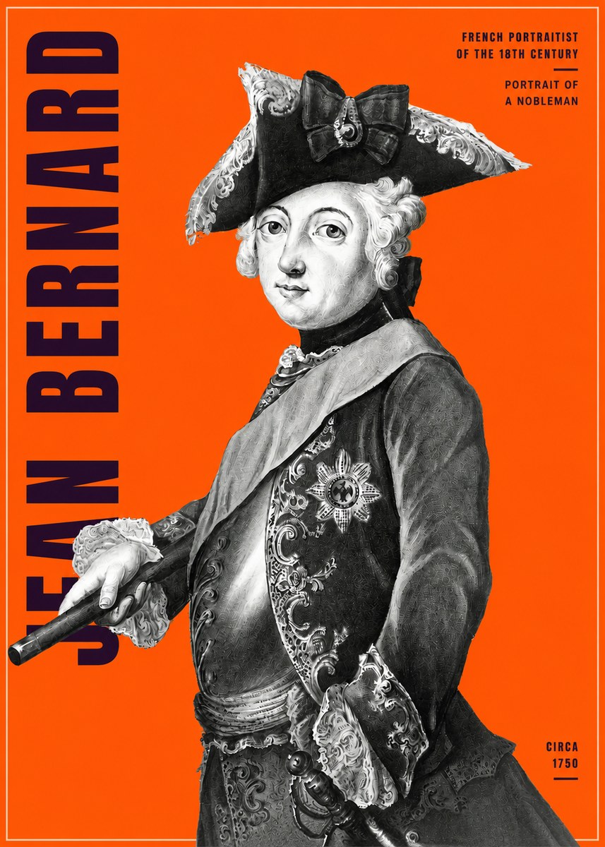 Jean Bernard Portrait of a Young Nobleman No4 - Poszter