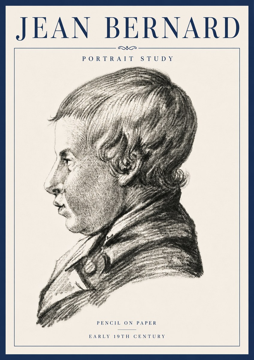 Jean Bernard Portrait Study I No6 - Poszter