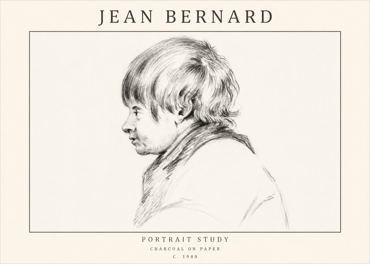 Jean Bernard Portrait Study II No1 - Poszter