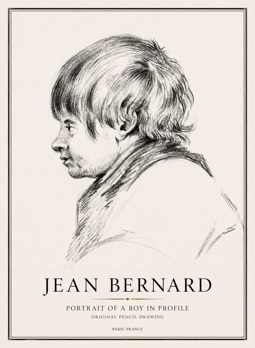 Jean Bernard Portrait Study II No3 - Poszter