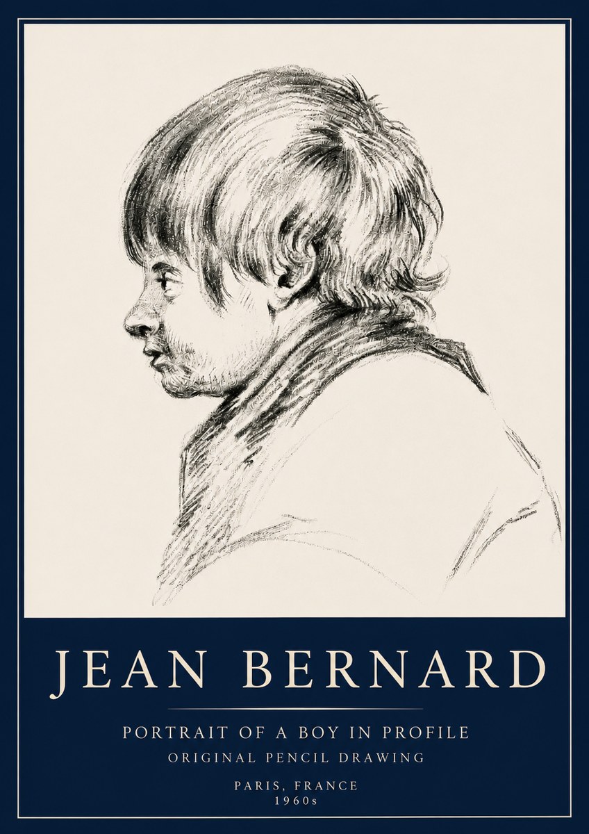 Jean Bernard Portrait Study II No5 - Poszter