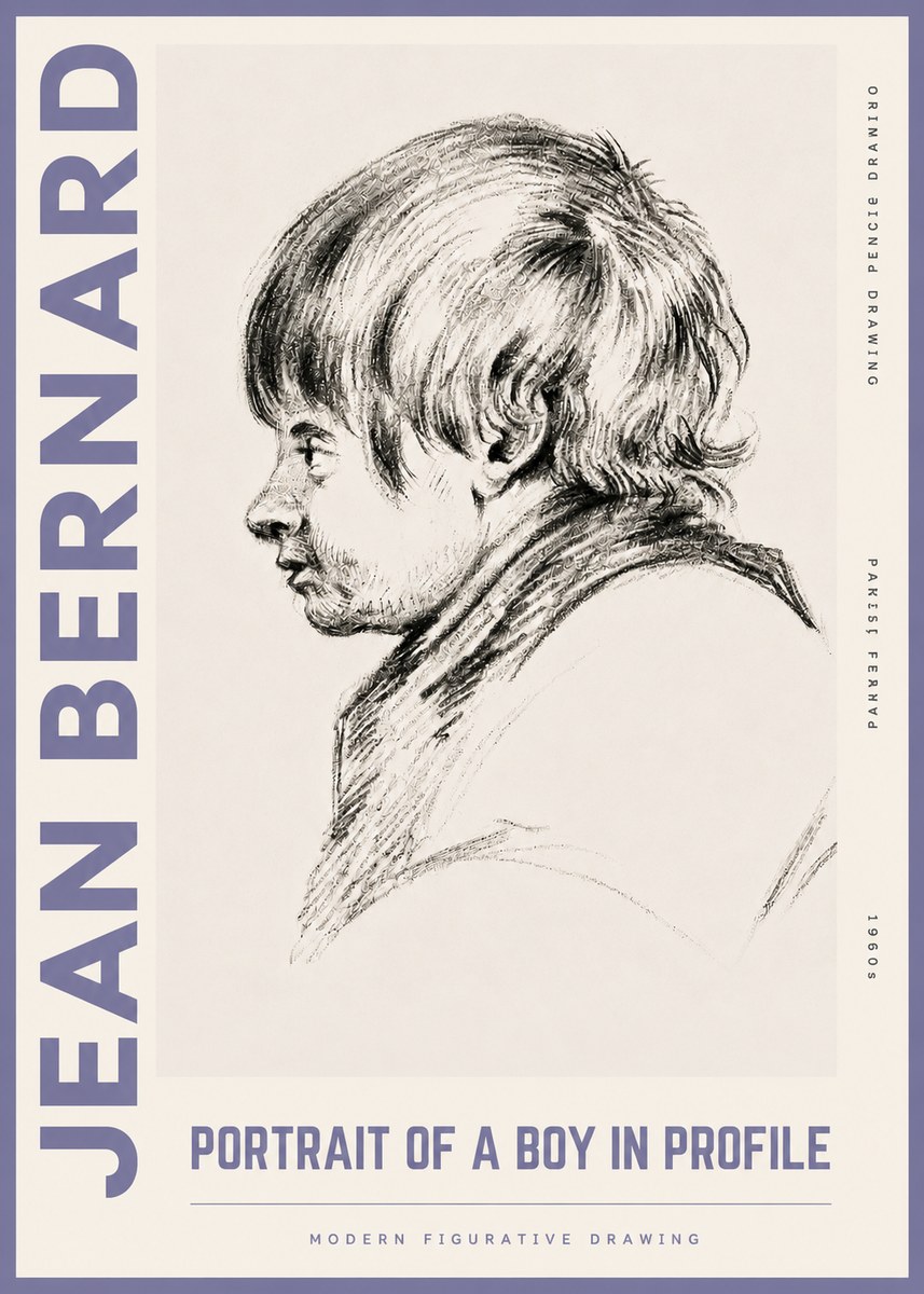 Jean Bernard Portrait Study II No6 - Poszter