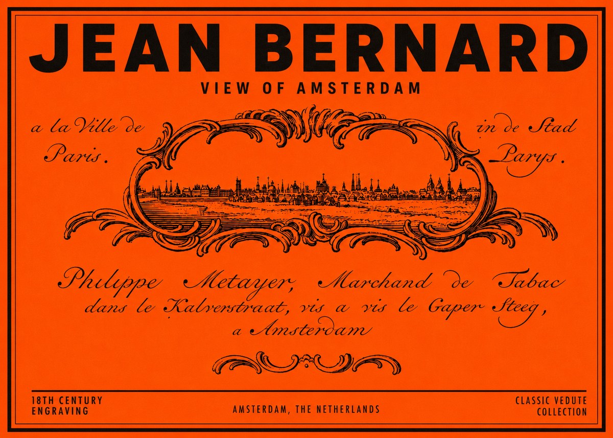 Jean Bernard A View of Paris No6 - Poszter