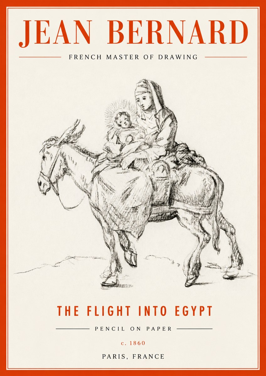 Jean Bernard The Flight into Egypt No2 - Poszter