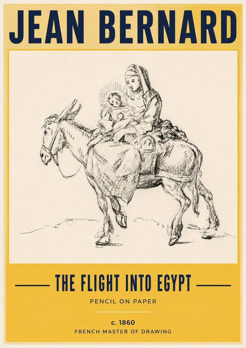 Jean Bernard The Flight into Egypt No3 - Poszter
