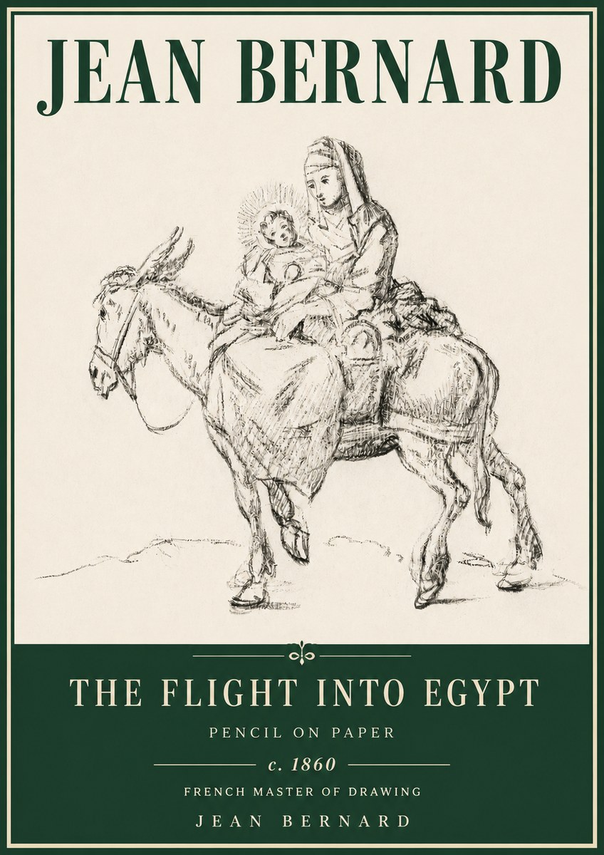 Jean Bernard The Flight into Egypt No4 - Poszter