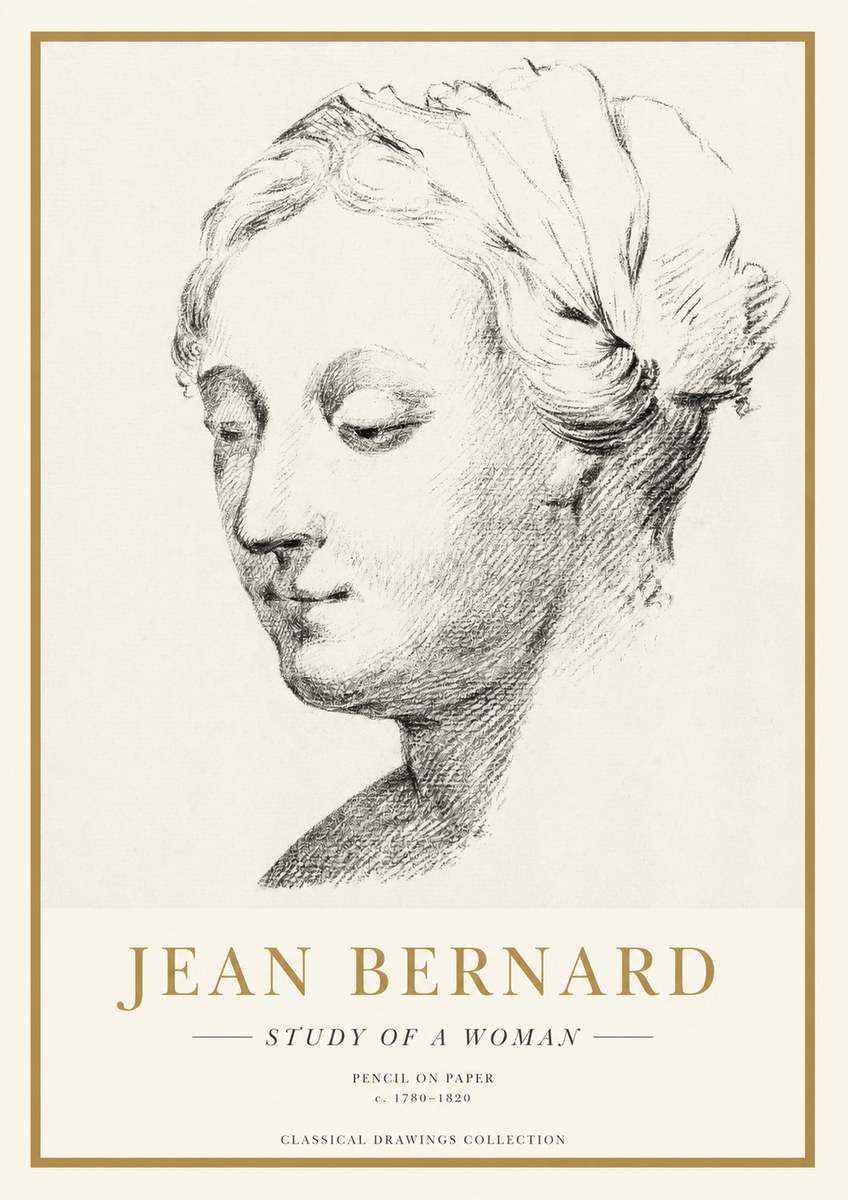 Jean Bernard Study of a Woman No1 - Poszter