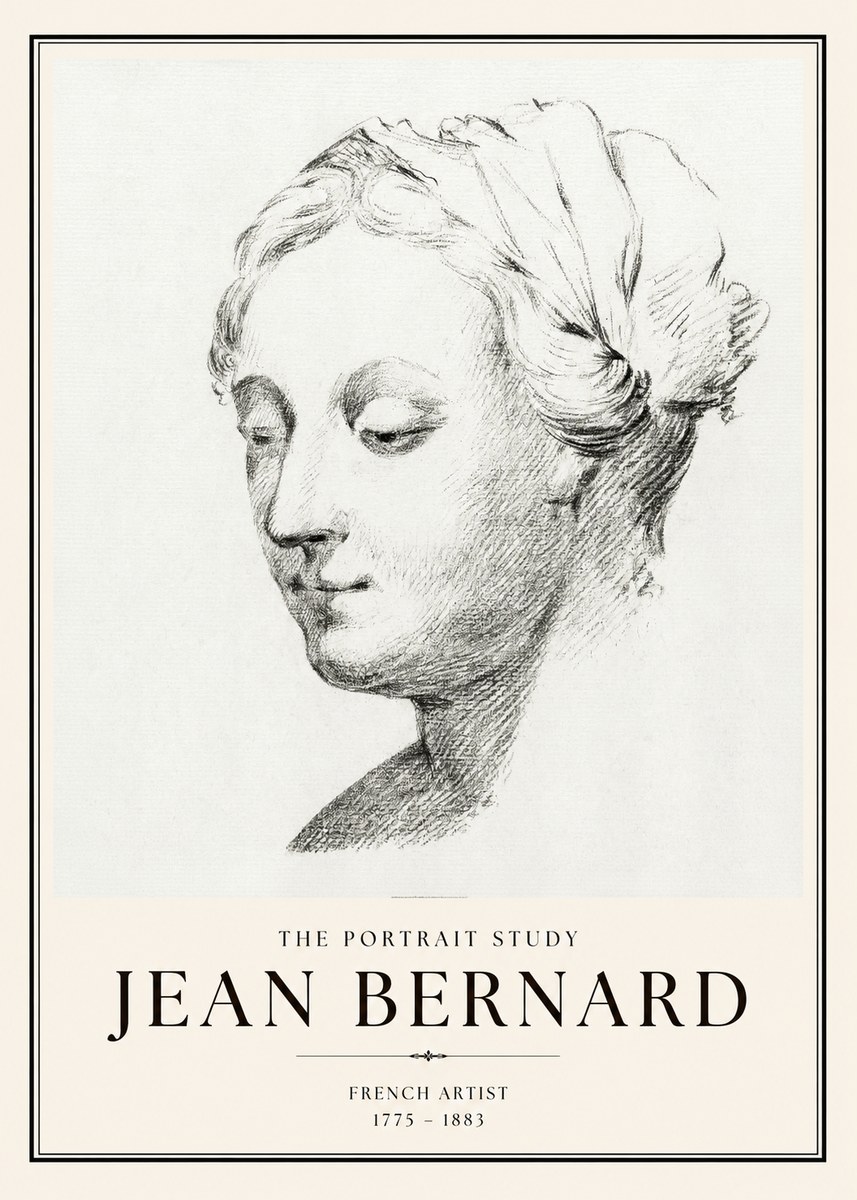 Jean Bernard Study of a Woman No2 - Poszter