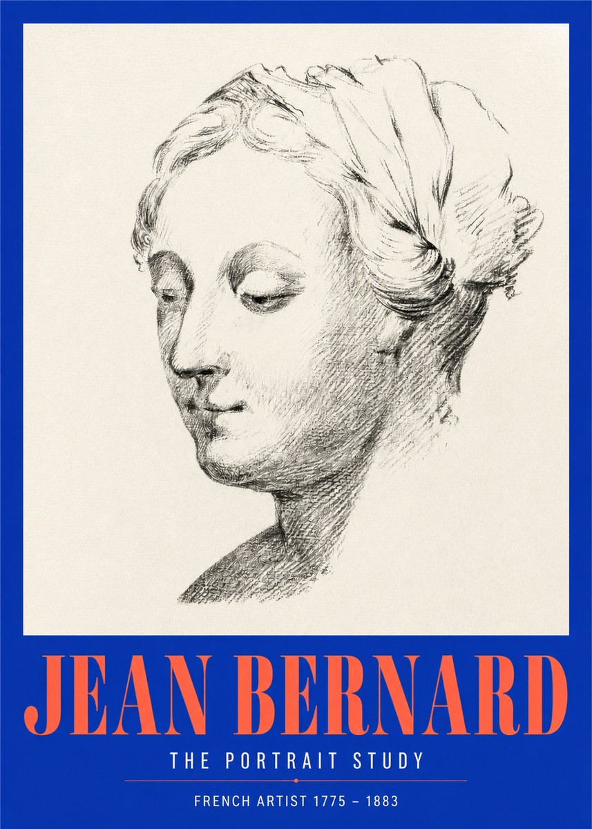 Jean Bernard Study of a Woman No3 - Poszter
