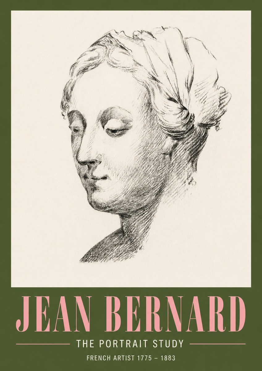 Jean Bernard Study of a Woman No4 - Poszter