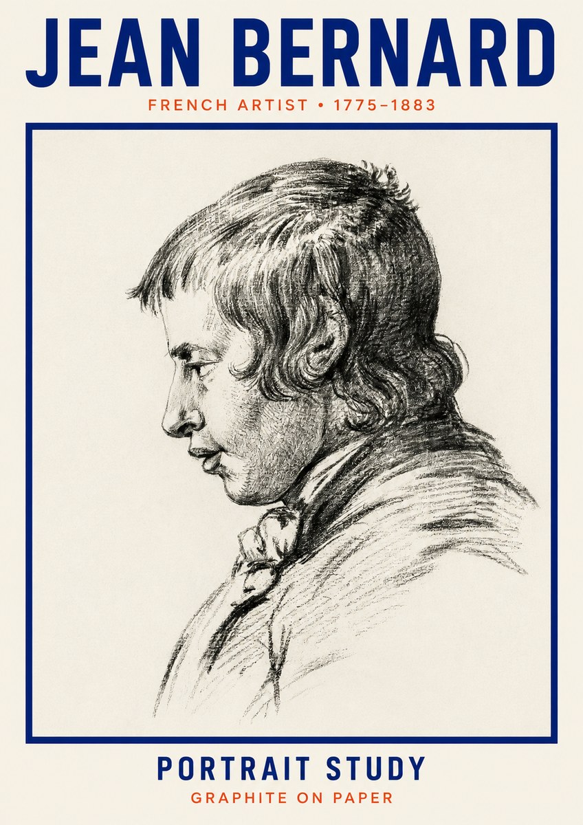 Jean Bernard Portrait Study III No2 - Poszter