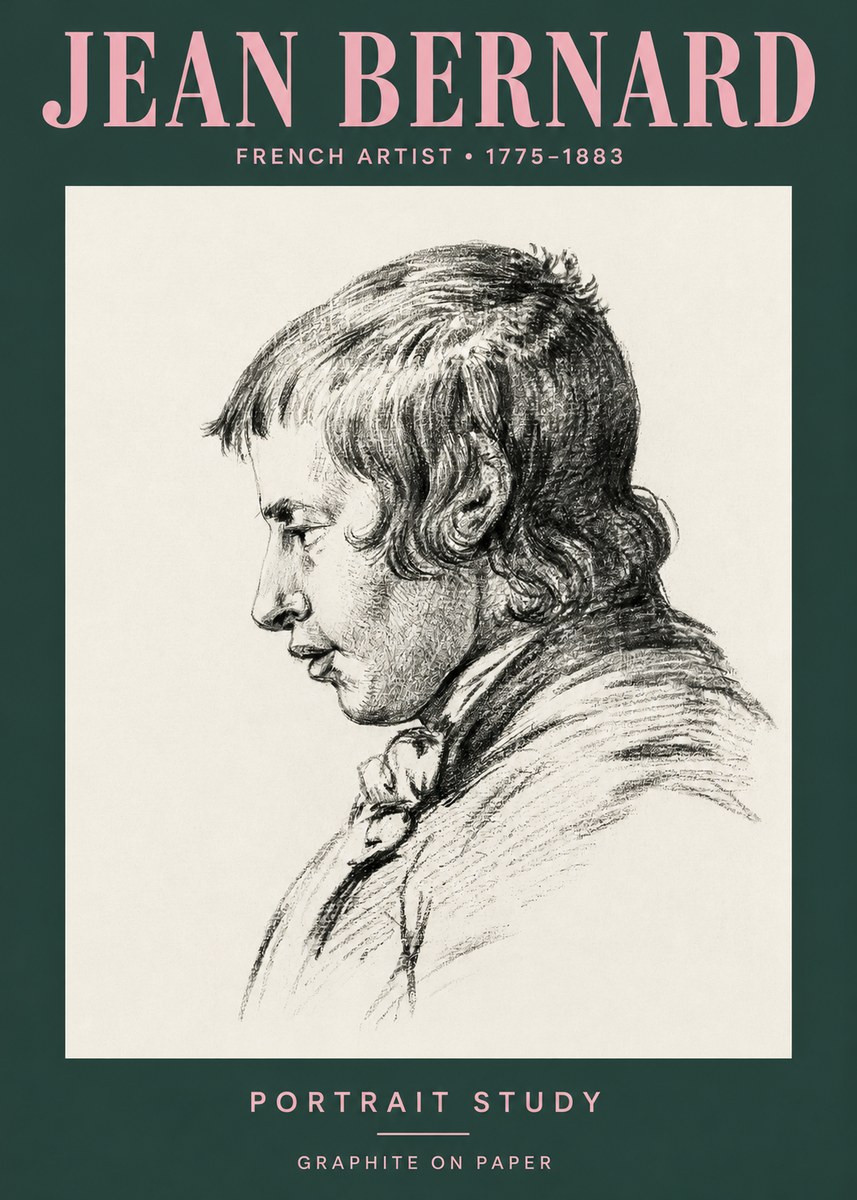 Jean Bernard Portrait Study III No3 - Poszter