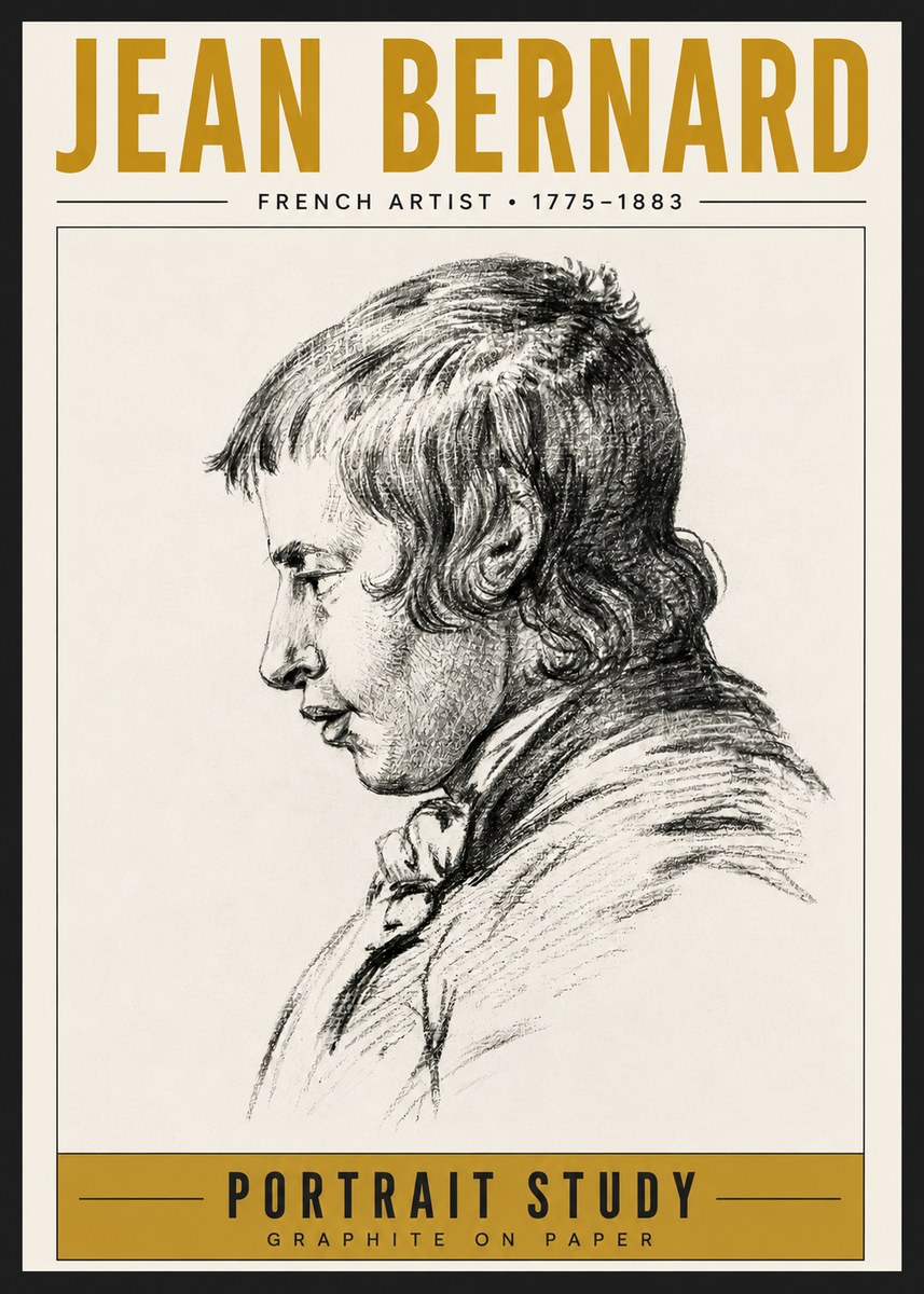 Jean Bernard Portrait Study III No6 - Poszter