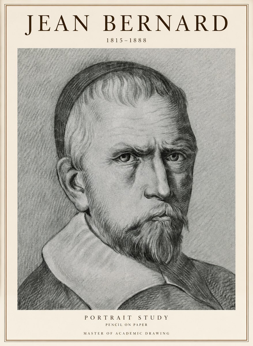 Jean Bernard Portrait Study IV No1 - Poszter