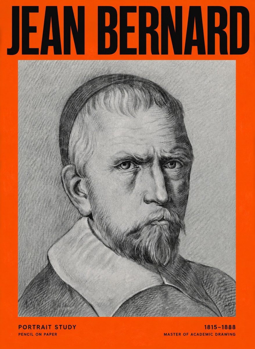 Jean Bernard Portrait Study IV No2 - Poszter