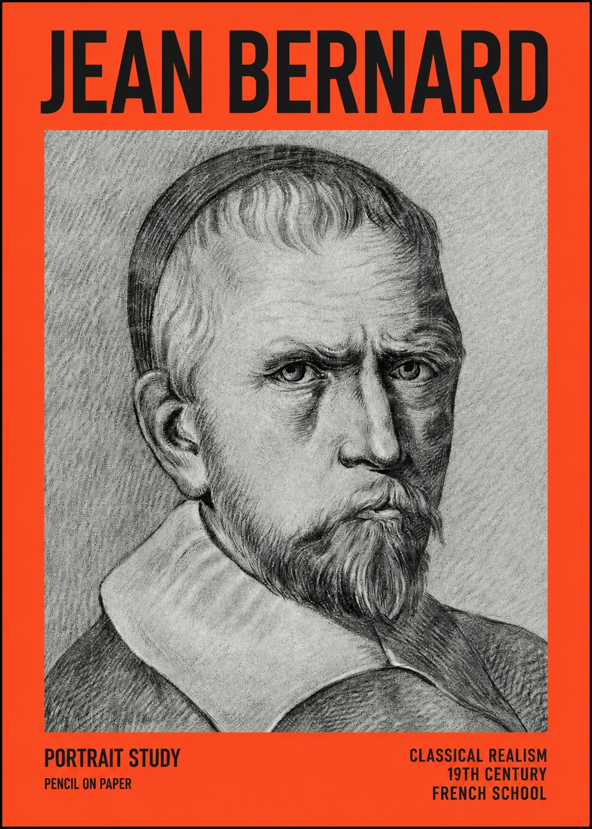 Jean Bernard Portrait Study IV No4 - Poszter