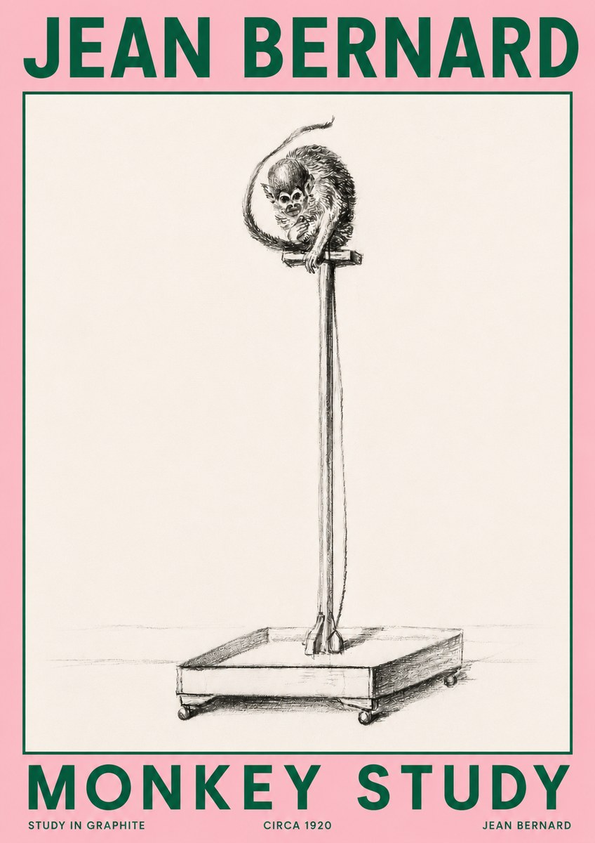Jean Bernard Monkey Study No4 - Poszter