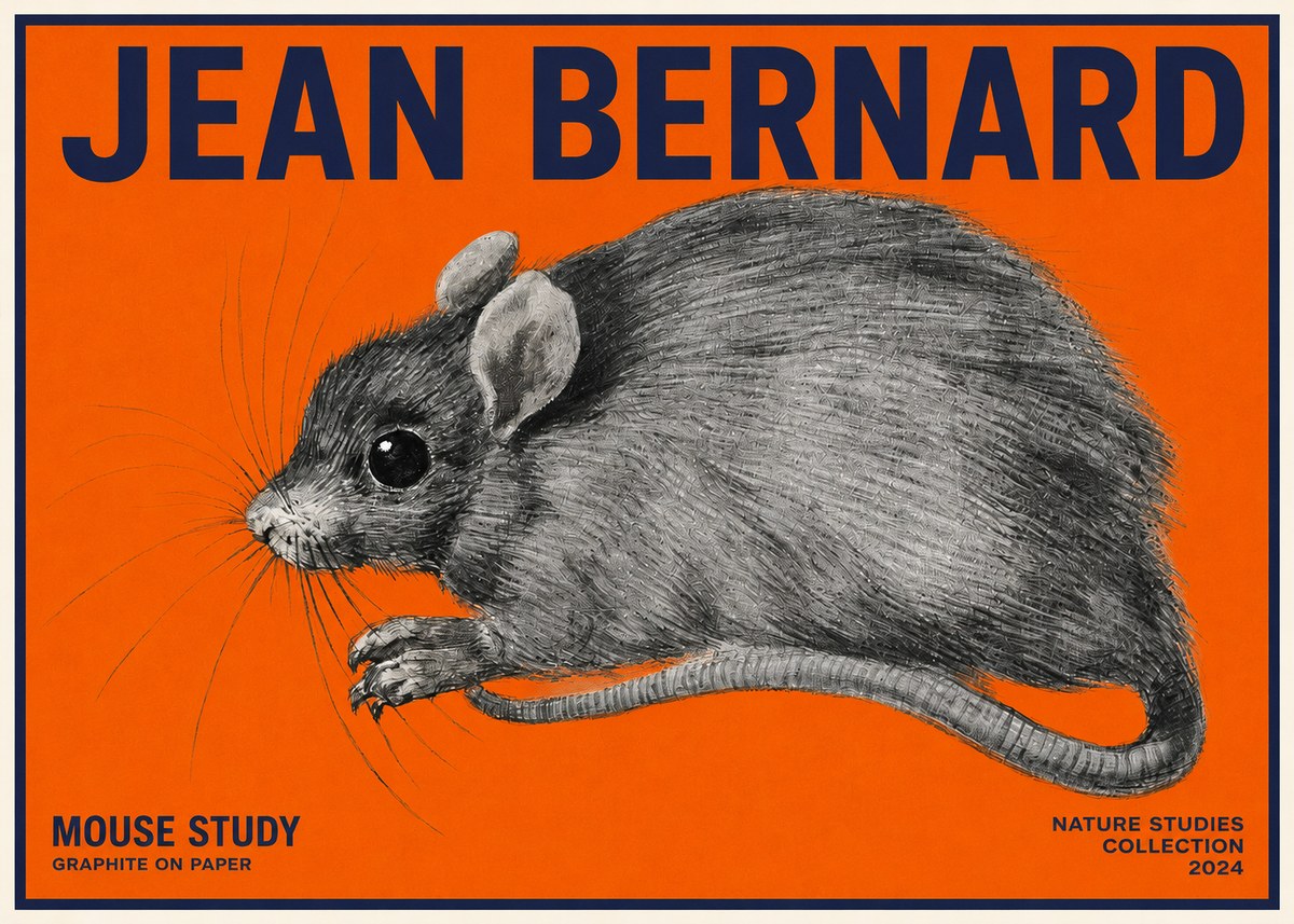 Jean Bernard Mouse Study No2 - Poszter