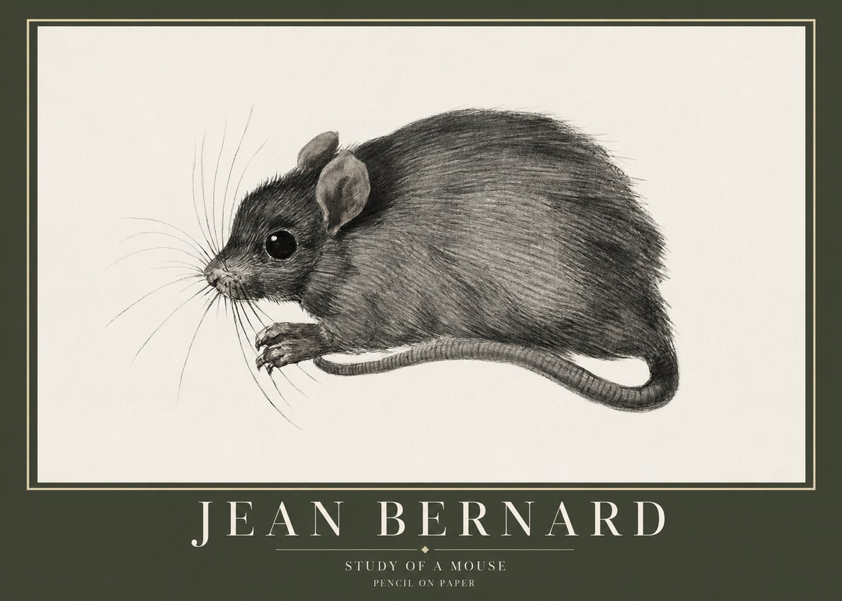 Jean Bernard Mouse Study No5 - Poszter